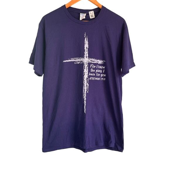 Christian I KNOW THE PLANS I HAVE FOR YOU JEREMIAH 29:11 Bible Verse T-Shirt Med - Picture 8 of 9
